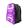 Pareidolia XOX Western Purple School Backpack