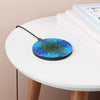 Two Wishes Green Nebula Cosmos Wireless Charger