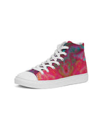 Two Wishes Red Planet Cosmos Women's Hightop Canvas Shoe