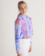 Pareidolia Cloud City Lavender Women's Cropped Hoodie