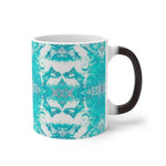 Pareidolia XOX Western Teal Color Changing Mug