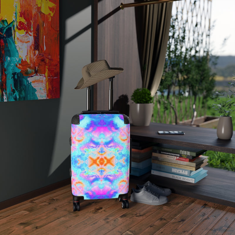 Pareidolia XOX  Neon Cabin Suitcase