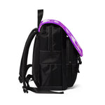 Pareidolia XOX Western Purple Casual Shoulder Backpack